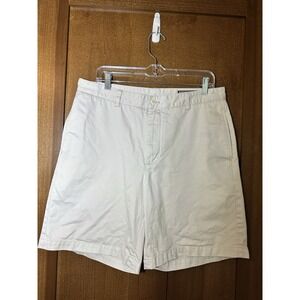 Vineyard Vines Mens Khaki Chino Shorts Size 34 Flat Front Casual Classic 9"